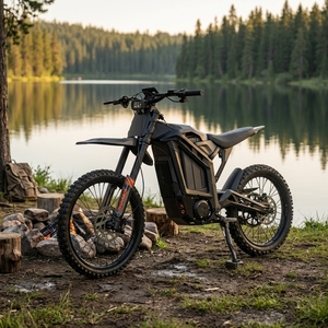 Fast Speed 3000w Dirt Bike Motorcycle Fat Tire <b>72v</b> Lithium <b>Battery</b> Adult Aluminum Frame 24in Wheels Waterproof Ss-6 - Product Image 1