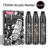 Marqueur acrylique à pointe large de 15 mm pour graffiti mural DIY, stylo de dessin POP pour affiches, très vendu