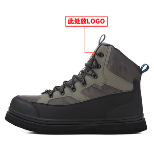 Bottes de pêche pour hommes avec semelle en feutre, bottes de pêche à la mouche, forte adhérence, œillets antirouille - Product Image 4