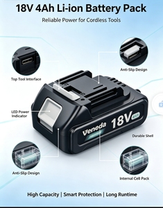 原装 18V Makt 可充电 4Ah 锂离子电池组，兼容 18V 电钻无绳工具，有现货 - Product Image 2