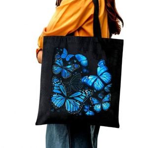 Wholesale Shopping Sublimated <b>Tote</b> Bag Reusable Custom Design Print Pattern Black <b>Canvas</b> Bag Foldable Portable <b>Canvas</b> <b>Tote</b> Bag - Product Image 3