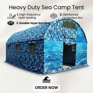 Tente d'urgence robuste pour la plage, imperméable, camouflage désertique, abri arqué, pour le secours en bord de mer - Product Image 2