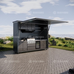 Carrito <span class=keywords><strong>de</strong></span> Cocina Portátil para Exteriores <span class=keywords><strong>de</strong></span> Acero Inoxidable con Parrilla, Fregadero y Almacenamiento para Campamentos, Eventos en el Patio y <span class=keywords><strong>Catering</strong></span> - Product Image 4