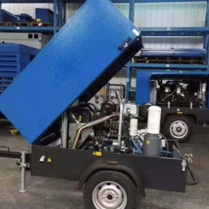 Compresseur d'air portable à vis diesel China Mobile pour forage de trous et exploitation minière - Product Image 2