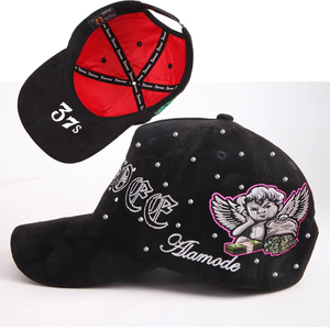 Bán buôn nhà sản xuất bông chạy thể thao gorras Mũ bóng chày cho nam giới tùy chỉnh thêu da lộn Mũ bóng chày biểu tượng tùy chỉnh - Product Image 5