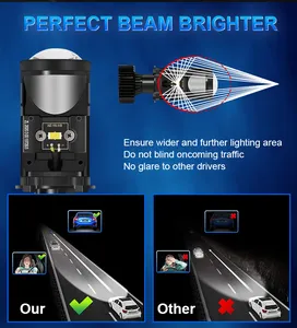 Led Mini H4 35W 6000K LED Projector Lens Bulbs For RHD/LHD Headlamp Imported Led Y6 Y7 Luces Led Headlights Bulb