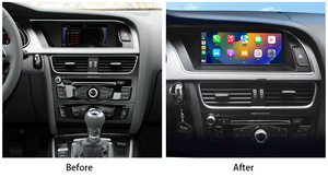 Autoradio Android double système 8,8 pouces avec CarPlay sans fil, écran tactile HD pour Audi A5 A4L 2013-2016 avec navigation GPS automatique - Product Image 4