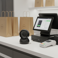 Scanner de codes-barres omnidirectionnel de bureau haute vitesse 1D 2D Plug&Play WOSHUO B2D-O300 Capteur CMOS Garantie 1 an 3mil
