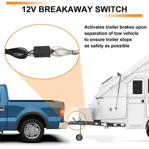 Fiação de Luz para Trailer Automotivo de 22 Pés com Conector de 4 Pinos e 5 Fios, Conector de Cobre, Fiação Plana de 4 Vias - Product Image 4