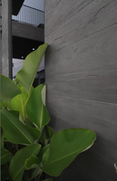 Panel Dinding Fleksibel Motif Semen Abu-abu Muda, Lapisan Dinding Palsu Beton, Veneer Ringan untuk Eksterior Bangunan