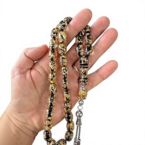 Perles en résine écologiques faites à la main, tasbih islamique, cadeau religieux musulman, double contrôle qualité, Uttar Pradesh AZ ENTERPRISES - Product Image 1