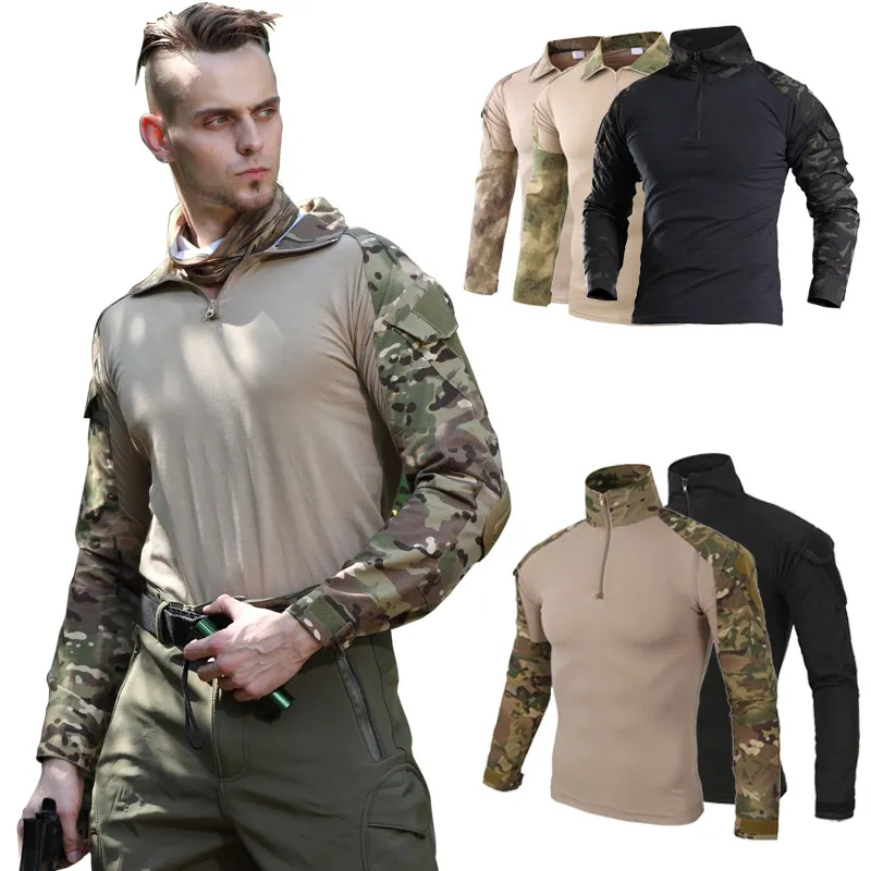 Tactical Frog Multicam Clothes Combat camouflage Suit tactical Uniform With Knee Pad