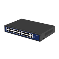 Commutateur réseau PoE 24+2 26 ports Commutateur PoE 10/100 Mbps Downlink 1000 Mbps Uplink VLAN Commutateurs PoE