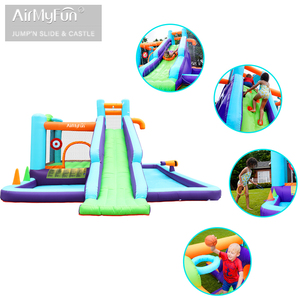 AirMyFun Château gonflable pour enfants à usage domestique, toboggan aquatique pour fête, été, extérieur, <span class=keywords><strong>4</strong></span> personnes, 510x400x235cm - Product Image 6