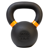 Venta al por mayor Fitness 16 20 24 kg de agarre ergonómicas logotipo personalizado único Color negro con recubrimiento de polvo de hierro fundido