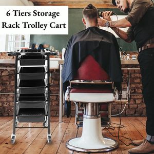 New Plastic Hair Salon <b>Trolley</b> Stainless Steel Beauty Barber Rack Hairdressing Cart for Spa Workshop Bedroom Barber Living Room - Product Image 2