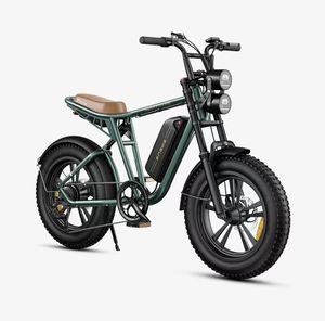 Bicicleta Eléctrica con Llantas NFC de 20*4 Pulgadas, Batería de Litio de 48V 10.5AH, Motor sin Escobillas de Alta Velocidad de 250W, Bicicleta de Montaña Eléctrica Doble - Product Image 1