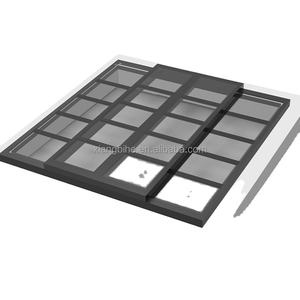 GZGY sistem atap kaca geser, Modern dapat ditarik komersial dan ruang tinggal dengan desain modis - Product Image 5