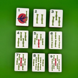 Home Gift Set Chinese Style <b>Hand</b>-<b>Molded</b> American Mahjong Cards Classic Red Cross Style Crystal Acrylic Mahjong Tiles - Product Image 3