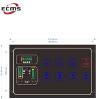 ECMS RV caravanes et camping-cars moteur Diesel Bus interrupteur panneau de commande 210*130mm catégorie de produit manomètres