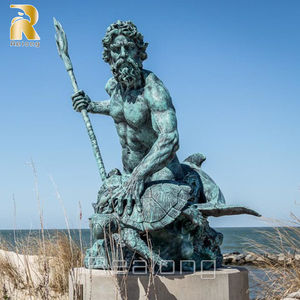 Escultura de Metal de <span class=keywords><strong>Poseidón</strong></span> de Tamaño Real, Precio de Fábrica, Moderna, de Bronce, para Jardín - Product Image 6