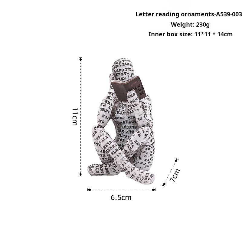 Letter reading ornaments-hc2206