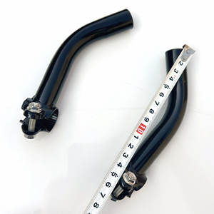 Manillares de Bicicleta Riser Largos de Hierro Negro Brillante Duraderos Sin Material Adicional - Product Image 4