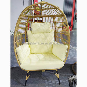 Chaise Oeuf en rotin pour l'extérieur Hotselling Chaise Oeuf sur support solide Chaise en osier pour patio - Product Image 4