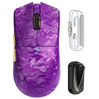 Ratón Inalámbrico para Juegos ATTACK SHARK X11 ULTRA de Fibra de Carbono, Ratón Tri-Modo de 59g, Ratón Ligero con Sensor para Juegos PAW3950MAX