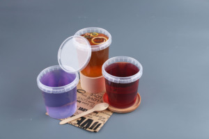 Thực phẩm lưu trữ súp <span class=keywords><strong>container</strong></span> trong suốt dùng một lần lấy đi bữa ăn chuẩn bị làm xáo trộn rõ ràng thực phẩm <span class=keywords><strong>container</strong></span> PP nước sốt cup với khóa nắp - Product Image 6
