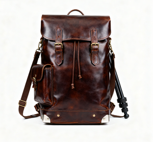 Nhà Sản Xuất Thời Trang Da Máy Ảnh Ba Lô Nhỏ Gọn Tân Có thể Thay Đổi Dây Đeo Mịn Kết Thúc Tối thiểu Trang Trí Nội Thất Cho Đô Thị Bắn - Product Image 1