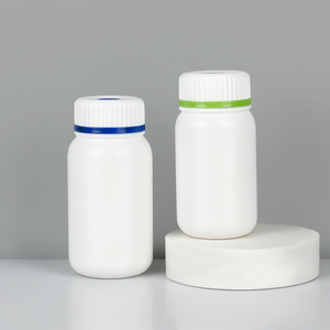 ขวดพลาสติก HDPE ขนาด 100 มล. 150 มล. 200 มล. 250 มล. พร้อมฝาปิดวงแหวนหลากสี - Product Image 3