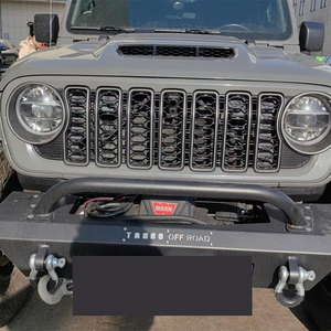 ตะแกรง ABS ด้านหน้าดีไซน์ใหม่สำหรับ JEEP Wrangler JL 2018 ++ Gladiator JT ntrix L1002มี/ไม่มีรูกล้อง - Product Image 2