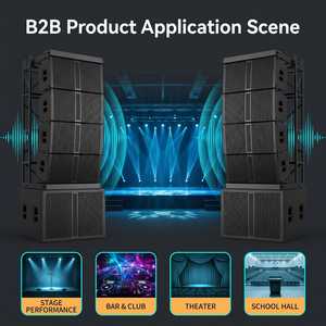 Pack de 6 enceintes modulaires passives Line Array 4+2 avec amplificateur DSP et mixeur pour auditorium scolaire et mariages – Vente en gros - Product Image 3
