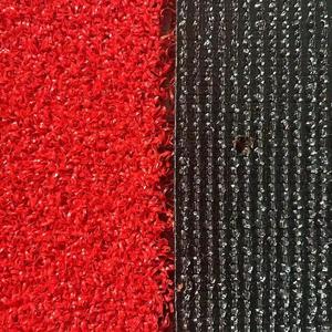 Césped Artificial <span class=keywords><strong>de</strong></span> Pádel <span class=keywords><strong>de</strong></span> Alta Calidad, Color Rojo Brillante, 10 mm, 13500 Dtex, para Interiores y Exteriores, para <span class=keywords><strong>Cancha</strong></span> <span class=keywords><strong>de</strong></span> Pádel - Product Image 4