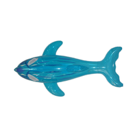 Personnaliser pas cher Float Row confortable coussin d'air transparent Pvc gonflable requin animal Ride pour adultes