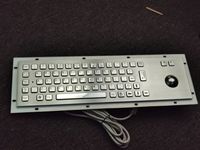 Clavier métallique anti-vandalisme IP65 DSP avec braille, filaire, avec trackball ou pavé tactile