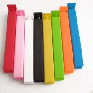 塑料彩色食品袋夹，定制标志袋密封夹
