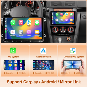 Lecteur multimédia de voiture 9 pouces 2+32G pour Mazda3 2003-2009, prend en charge CarPlay <span class=keywords><strong>sans</strong></span> fil, Android Auto, autoradio, WiFi, FM/RDS, SWC, Mirror Link - Product Image 2