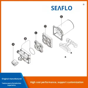 Pompe à eau pour camping-car <span class=keywords><strong>Seaflo</strong></span> <span class=keywords><strong>12V</strong></span>/24V authentique d'origine, pompe à diaphragme de surpression pour cuisine extérieure, plastique technique - Product Image 4