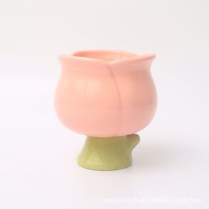 Nouveauté créative personnalisée, cadeau, tasse mignonne, tasse à café avec fleur de tulipe, crème glacée, dessert, salade, bagatelle, mousse au yaourt, tasse à thé florale - Product Image 6