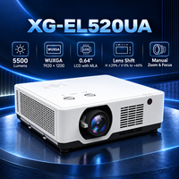 Proyektor LCD XG-EL520UA 5500 Lumens dengan Lensa Shift untuk Bisnis, Pendidikan, Konferensi, dan Tampilan Layar Besar