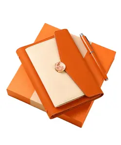 Heren Geschenkset Luxe Meest Verkopende Product Bruidsjonkers Cadeau Sets Logo Losbladige Binding Notebook Aangepaste Uitvoerende Geschenkset