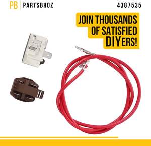 PartsBroz 220V compresor relé sobrecarga Kit Compatible para <span class=keywords><strong>Whirlpool</strong></span> Roper refrigeradores reemplazo para AP3108472 hogar - Product Image 2