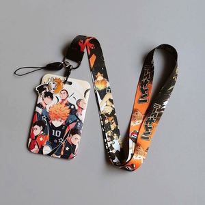 Meilleures ventes : Porte-carte de bus, cordon de téléphone et porte-clés pour carte de repas universitaire et carte d'identité professionnelle, motif Anime <span class=keywords><strong>Hinata</strong></span> Shoyo, pour jeunes amateurs de volley-ball - Product Image 3