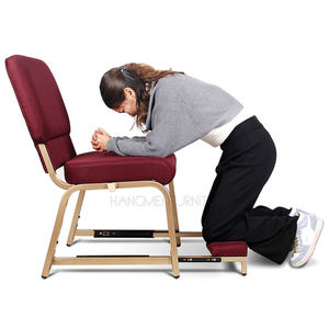 Chaises de chaire d'église avec genouillère rétractable, système d'assemblage par emboîtement - Product Image 2