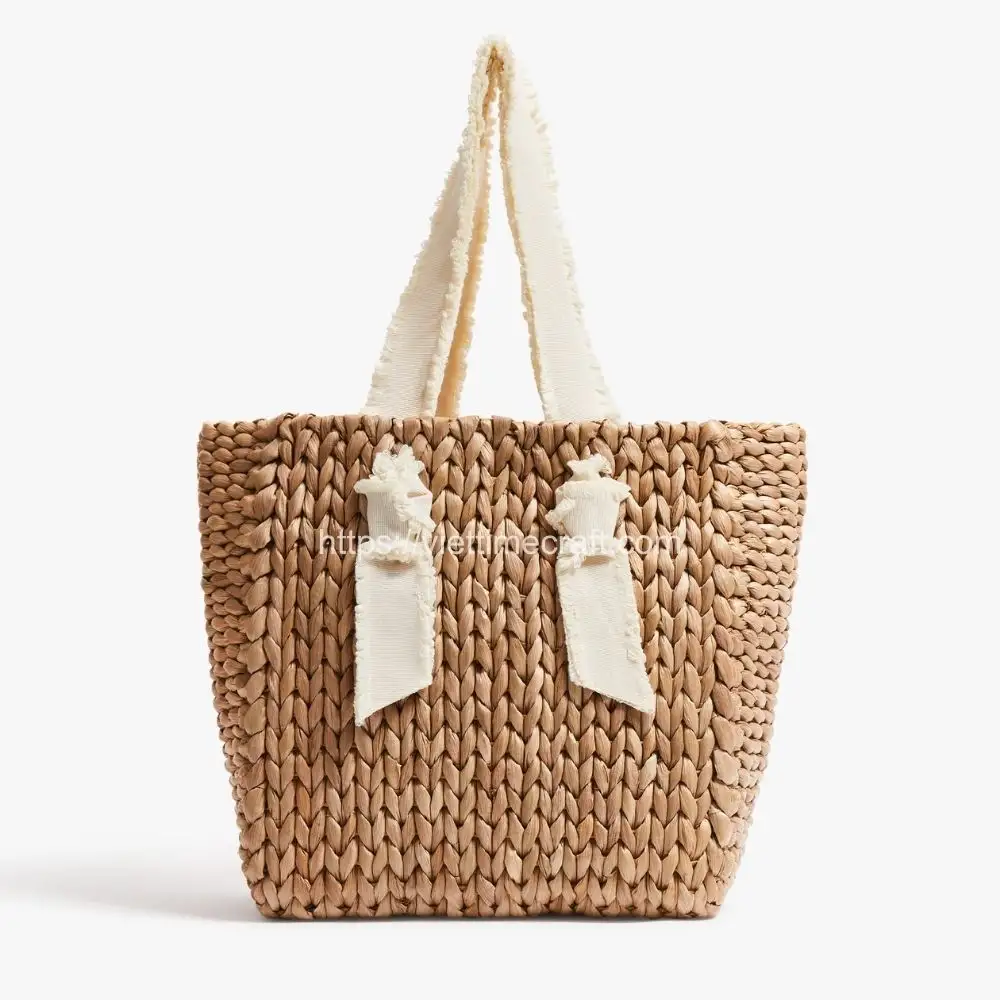 Exquisite Water Hyacinth Handbag Elevate Your Style Summer Beach Bag Shopping Bag Wholesale Handicraft