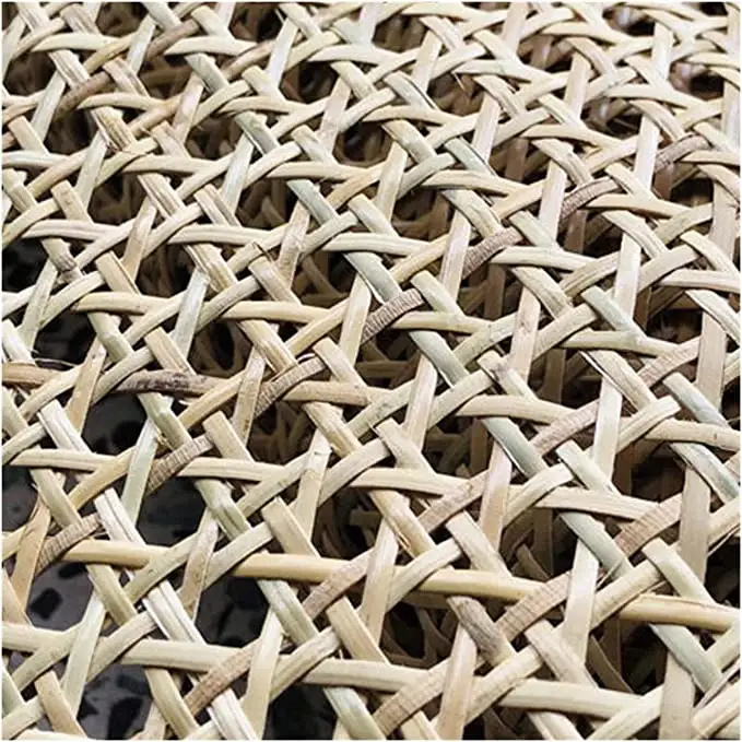 Materiale per maglieria in rattan naturale tessuto in rattan arrotolato rete Pre-tessuta per la riparazione e la decorazione d'interni di armadietti per porte