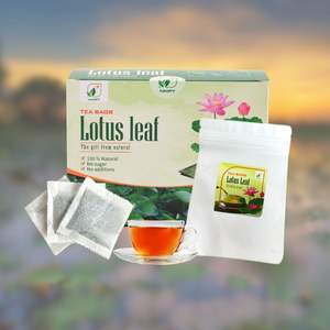 NMPT OEM/ODM 100g MOQ 2G par sachet de thé 100% feuilles de lotus brutes, thé pur à base de plantes pour la santé, Vietnam Phu Tho, durée de conservation de 2 ans - Product Image 1