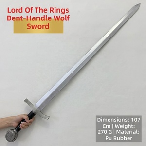 Épée <span class=keywords><strong>en</strong></span> mousse PU haute densité, douce et sûre (42,2 po), durable, légère, accessoire de cosplay, arme de scène et de film, personnalisable OEM - Product Image 1